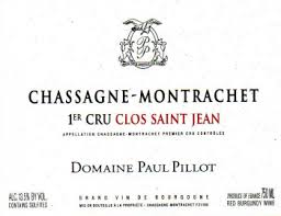 2020 Paul Pillot Chassagne Montrachet 1er Clos St Jean Rouge